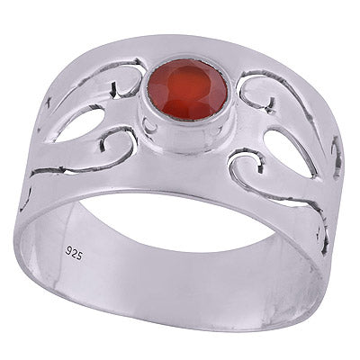 Carnelian 925 Sterling Silver Ring - R1001129-143