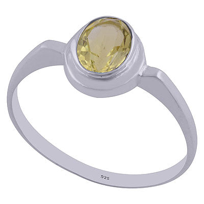 Lemon Topaz 925 Sterling Silver Ring - R1001146-208