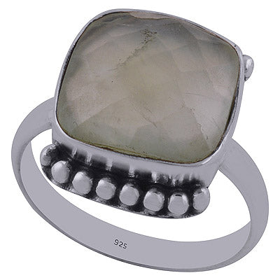 Prehnite 925 Sterling Silver Ring - R1001379-79
