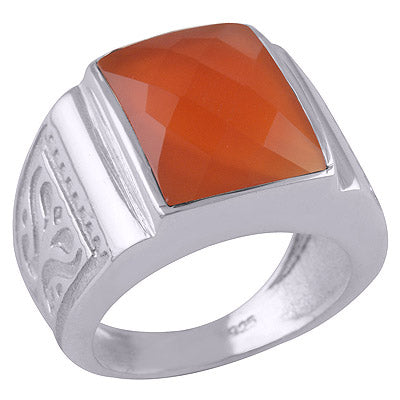 Carnelian 925 Sterling Silver Ring - R1001436-10