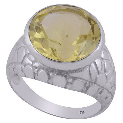 Lemon Topaz 925 Sterling Silver Ring - R1001440-8