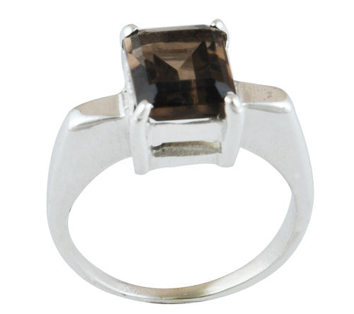 Smoky Topaz 925 Sterling Silver Ring - R1001458-39