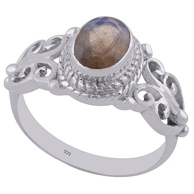 Labradorite 925 Sterling Silver Ring - R1001490-82