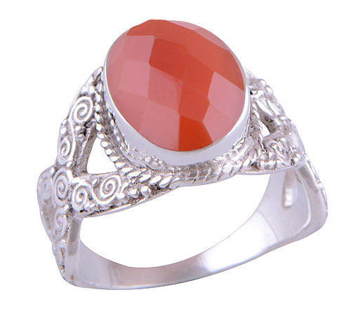 Carnelian 925 Sterling Silver Ring - R1001494-29