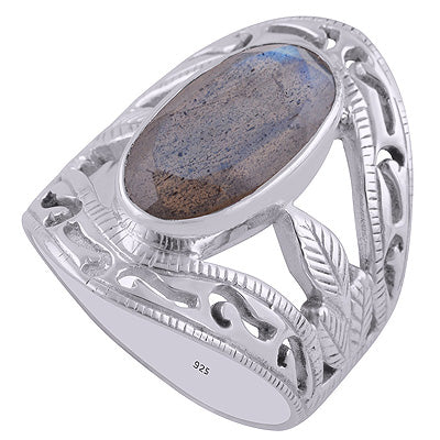 Labradorite 925 Sterling Silver Ring - R1001589-39