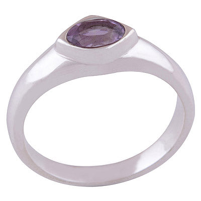 Amethyst 925 Sterling Silver Ring - R1001609-1