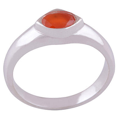 Carnelian 925 Sterling Silver Ring - R1001609-82