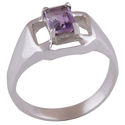Amethyst 925 Sterling Silver Ring - R1001611-1