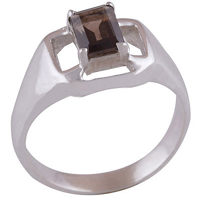 Smoky 925 Sterling Silver Ring - R1001611-46