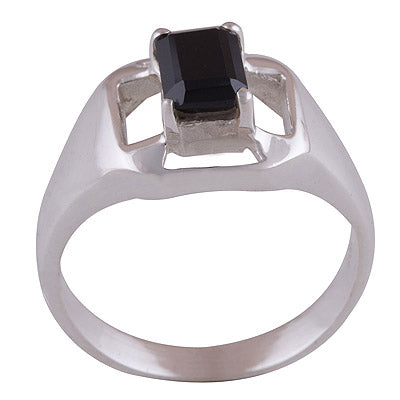 Black Onyx 925 Sterling Silver Ring - R1001611-53