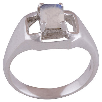 Rainbow Moonstone 925 Sterling Silver Ring - R1001611-58