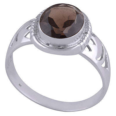 Smoky Topaz 925 Sterling Silver Ring - R1001617-21
