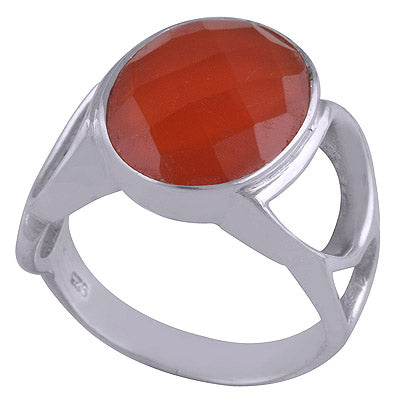 Carnelian 925 Sterling Silver Ring - R1001620-20