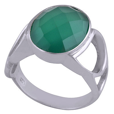 Green Onyx 925 Sterling Silver Ring - R1001620-26