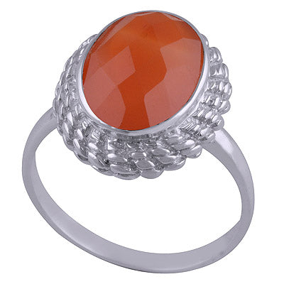 Carnelian 925 Sterling Silver Ring - R1001621-19