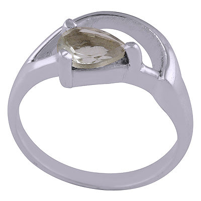 Green Amethyst 925 Sterling Silver Ring - R1001634-33