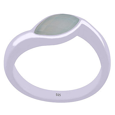 Aqua Chalcedony 925 Sterling Silver Ring - R1001647-40