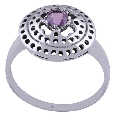 Amethyst 925 Sterling Silver Ring - R1001659-1