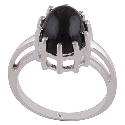 Black Star 925 Sterling Silver Ring - R1001720-24