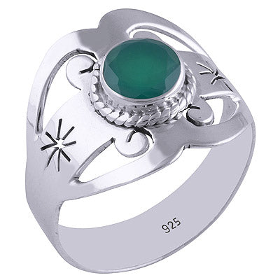 Green Onyx 925 Sterling Silver Ring - R1001726-33