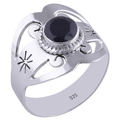 Black Onyx 925 Sterling Silver Ring - R1001726-38
