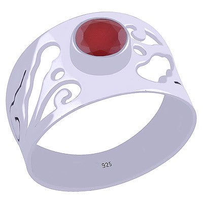 Carnelian 925 Sterling Silver Ring - R1001727-57