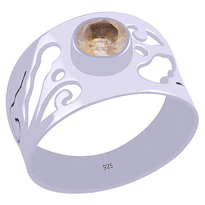 Citrine 925 Sterling Silver Ring - R1001727-6