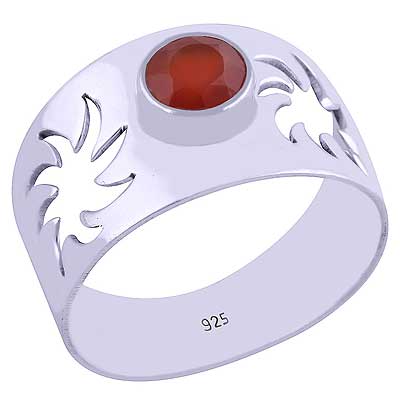 Carnelian 925 Sterling Silver Ring - R1001728-52