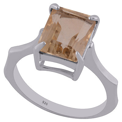 Citrine 925 Sterling Silver Ring - R1001762-18