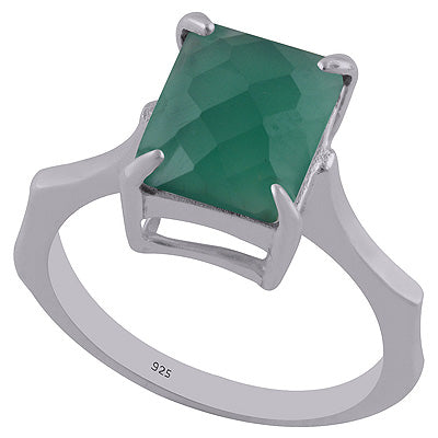 Green Onyx 925 Sterling Silver Ring - R1001762-32