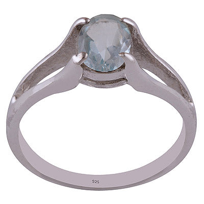 Blue Topaz 925 Sterling Silver Ring - R1001765-15