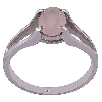 Rose Quartz 925 Sterling Silver Ring - R1001765-63