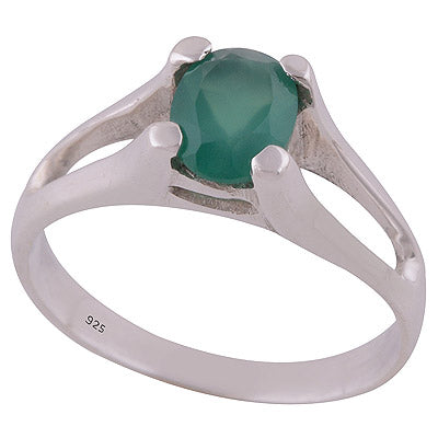 Green Onyx 925 Sterling Silver Ring - R1001765-70
