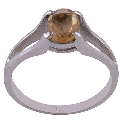 Citrine 925 Sterling Silver Ring - R1001765-8
