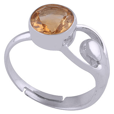 Citrine 925 Sterling Silver Ring - R1001766-1