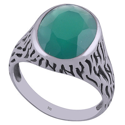 Green Onyx 925 Sterling Silver Ring - R1001814-39