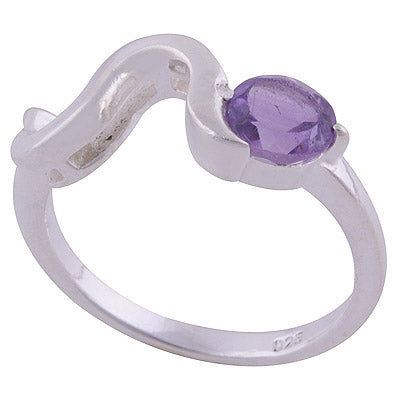 Amethyst 925 Sterling Silver Ring - R1001826-1