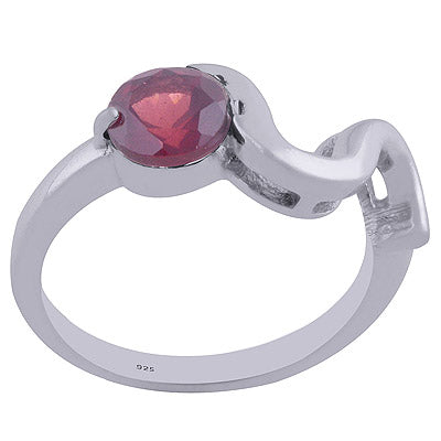 Garnet 925 Sterling Silver Ring - R1001826-12