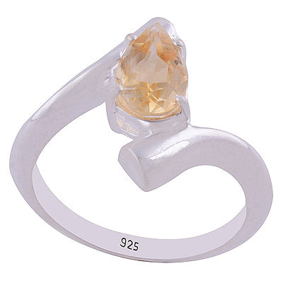 Citrine 925 Sterling Silver Ring - R1001827-3