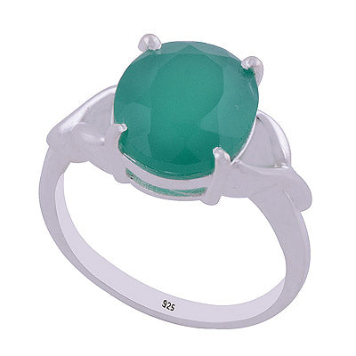 Green Onyx 925 Sterling Silver Ring - R1001833-54