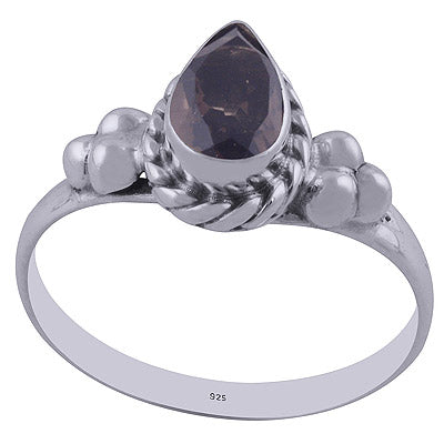Smoky Topaz 925 Sterling Silver Ring - R1001845-24