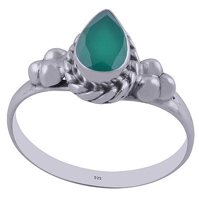 Green Onyx 925 Sterling Silver Ring - R1001845-80