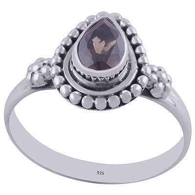 Smoky Topaz 925 Sterling Silver Ring - R1001846-40