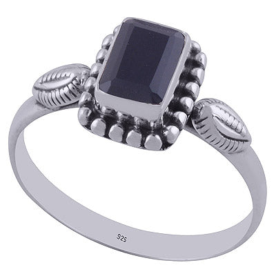 Black Onyx 925 Sterling Silver Ring - R1001847-33