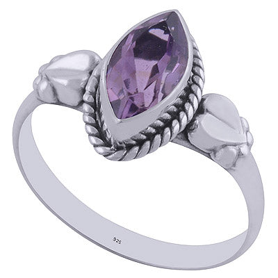 Amethyst 925 Sterling Silver Ring - R1001851-1