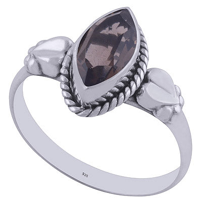 Smoky Topaz 925 Sterling Silver Ring - R1001851-25