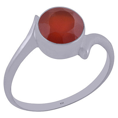 Carnelian 925 Sterling Silver Ring - R1001862-55
