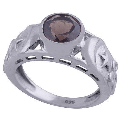 Smoky Topaz 925 Sterling Silver Ring - R1001864-20