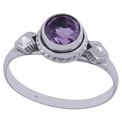 Amethyst 925 Sterling Silver Ring - R1001876-1