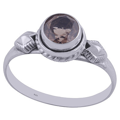 Smoky Topaz 925 Sterling Silver Ring - R1001876-25